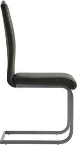 vidaXL Krzesła stołowe, 2 szt., szare, sztuczna skóra 5