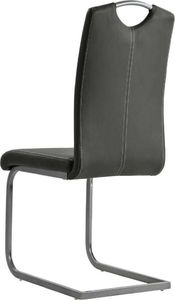 vidaXL Krzesła stołowe, 2 szt., szare, sztuczna skóra 6