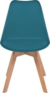 vidaXL Krzesła stołowe, 2 szt., turkusowe, sztuczna skóra 3