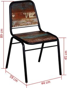 vidaXL Krzesła stołowe, 2 szt. 8