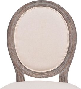 vidaXL Krzesła stołowe, 4 szt., kremowe, tkanina 5