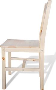 vidaXL Krzesła stołowe, 2 szt., drewno sosnowe 4