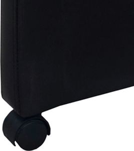 vidaXL Krzesła stołowe, 4 szt., czarne, sztuczna skóra 6