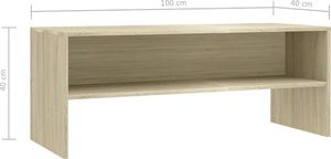 vidaXL Szafka pod TV, dąb sonoma, 100 x 40 x 40 cm, płyta wiórowa 6