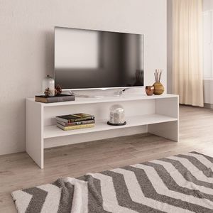 vidaXL Szafka pod TV, biała, 120 x 40 x 40 cm, płyta wiórowa 1