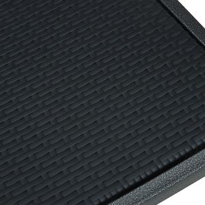 vidaXL krzesła ogrodowe, 2 sztuki, czarne, plastik stylizowany na rattan (47889) 8