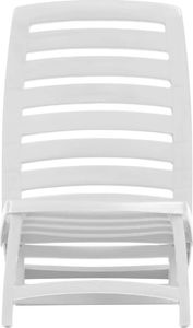 vidaXL składane krzesła plażowe, 4 sztuki, plastikowe, białe (45624) 3