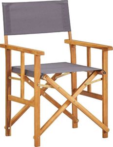 vidaXL krzesła reżyserskie, 2 sztuki, lite drewno akacjowe (45947) 2