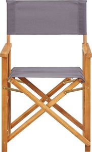 vidaXL krzesła reżyserskie, 2 sztuki, lite drewno akacjowe (45947) 3