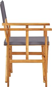 vidaXL krzesła reżyserskie, 2 sztuki, lite drewno akacjowe (45947) 4