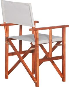 vidaXL krzesła reżyserskie, 2 sztuki, lite drewno akacjowe (45946) 3