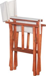 vidaXL krzesła reżyserskie, 2 sztuki, lite drewno akacjowe (45946) 5