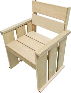 vidaXL krzesło do ogrodu, impregnowane drewno sosnowe FSC, 61x56x89 cm (44909) 1
