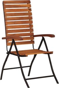 vidaXL rozkładane krzesła ogrodowe, 2 sztuki, lite drewno akacjowe (44391) 1