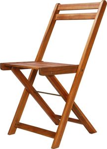 vidaXL krzesła bistro, ogrodowe, 2 sztuki, lite drewno akacjowe (44012) 2