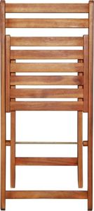 vidaXL krzesła bistro, ogrodowe, 2 sztuki, lite drewno akacjowe (44012) 5