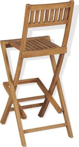 vidaXL składane krzesła barowe, 2 sztuki, lite drewno tekowe (43806) 2