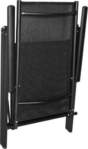 vidaXL Składane krzesła ogrodowe, 2 sztuki, aluminium, textilene, czarne (41730) 6