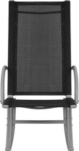 vidaXL bujane krzesła ogrodowe, 2 sztuki, stal i textilene, czarne (42163) 5