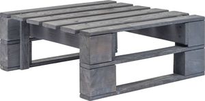vidaXL stołek ogrodowy z palet, drewno FSC, szary (44696) 1