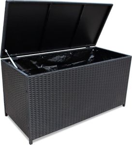 Skrzynia ogrodowa vidaXL 150x50x60 cm Czarny 2