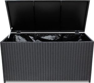 Skrzynia ogrodowa vidaXL 150x50x60 cm Czarny 3