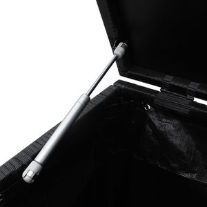 Skrzynia ogrodowa vidaXL 150x50x60 cm Czarny 4