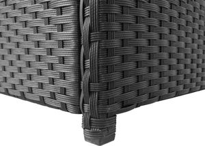 Skrzynia ogrodowa vidaXL 120x50x60 cm Czarny 4