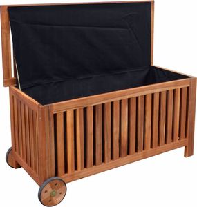 Skrzynia ogrodowa vidaXL Skrzynia na koce 118x52x58 cm drewniana 2