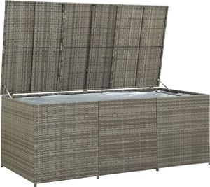 Skrzynia ogrodowa vidaXL 180x90x75 cm Szary 4