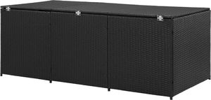 Skrzynia ogrodowa vidaXL 180x90x75 cm Czarny 6