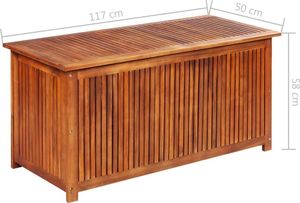 Skrzynia ogrodowa vidaXL Brąz 4