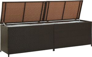 Skrzynia ogrodowa vidaXL 200x50x60 cm Brąz 4