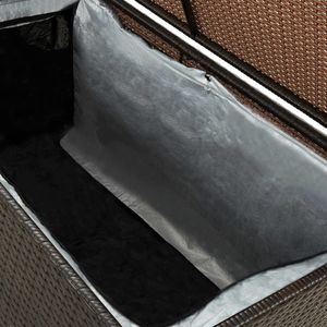 Skrzynia ogrodowa vidaXL 100x50x50 cm Brąz 3