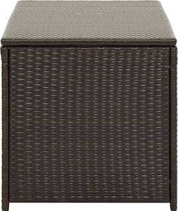 Skrzynia ogrodowa vidaXL 100x50x50 cm Brąz 5