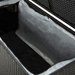 Skrzynia ogrodowa vidaXL 100x50x50 cm Czarny 3