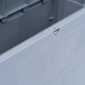 Skrzynia ogrodowa vidaXL 320 l Szary 4