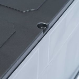 Skrzynia ogrodowa vidaXL 320 l Szary 5