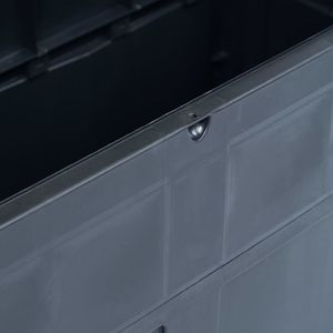 Skrzynia ogrodowa vidaXL 320 l Czarny 4