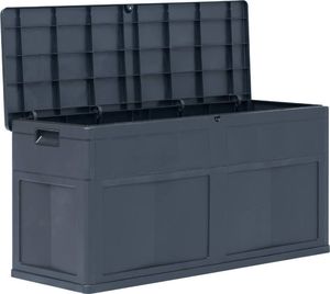 Skrzynia ogrodowa vidaXL 320 l Czarny 6