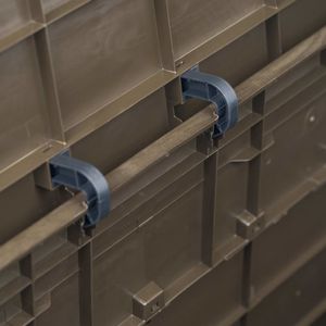 Skrzynia ogrodowa vidaXL 280 l Brąz 2