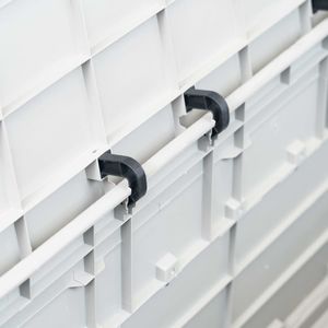 Skrzynia ogrodowa vidaXL 280 l Jasny szary 2