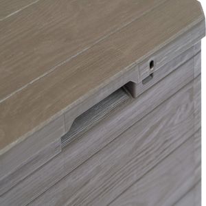 Skrzynia ogrodowa vidaXL 90 l Brąz 6