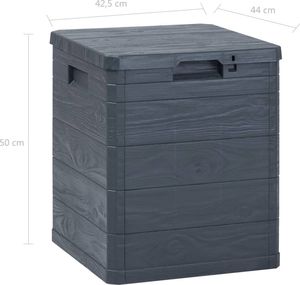 Skrzynia ogrodowa vidaXL Antracyt 8