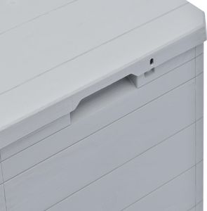 Skrzynia ogrodowa vidaXL 90 l Szary 6