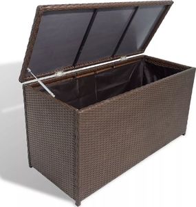 Skrzynia ogrodowa vidaXL 120x50x60 cm Brąz 2