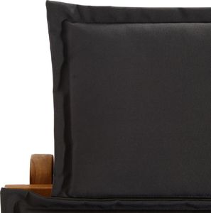 vidaXL leżak z poduszką, lite drewno akacjowe, ciemnoszary (46651) 6