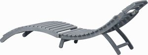 vidaXL leżak, przecierany szary, lite drewno akacjowe (45959) 4
