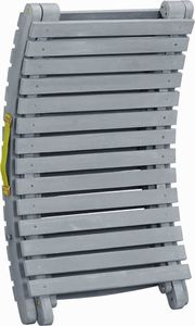 vidaXL leżak, przecierany szary, lite drewno akacjowe (45959) 5