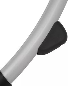 vidaXL leżak z geometryczną ramą stalowy, czarny i szary (42400) 6